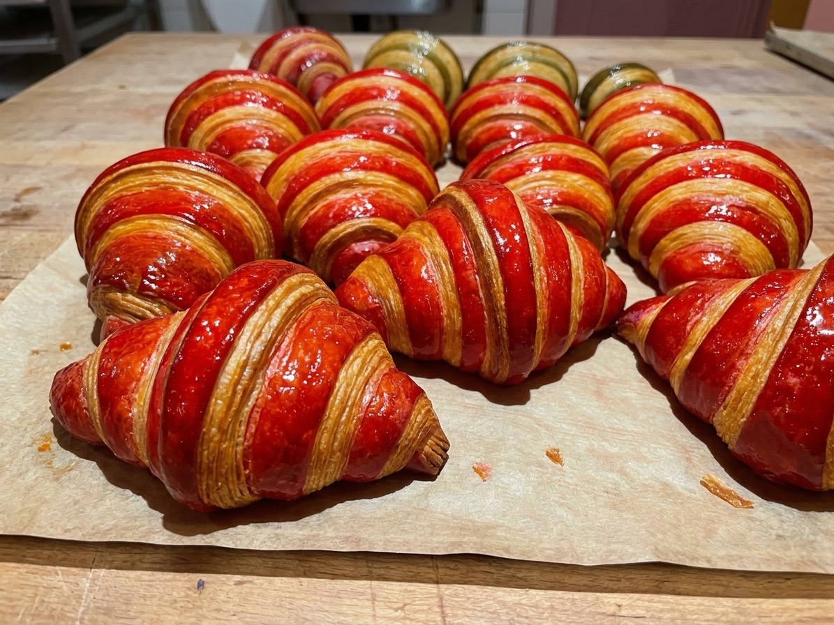 Croissants rouges du Bar à Croissants
